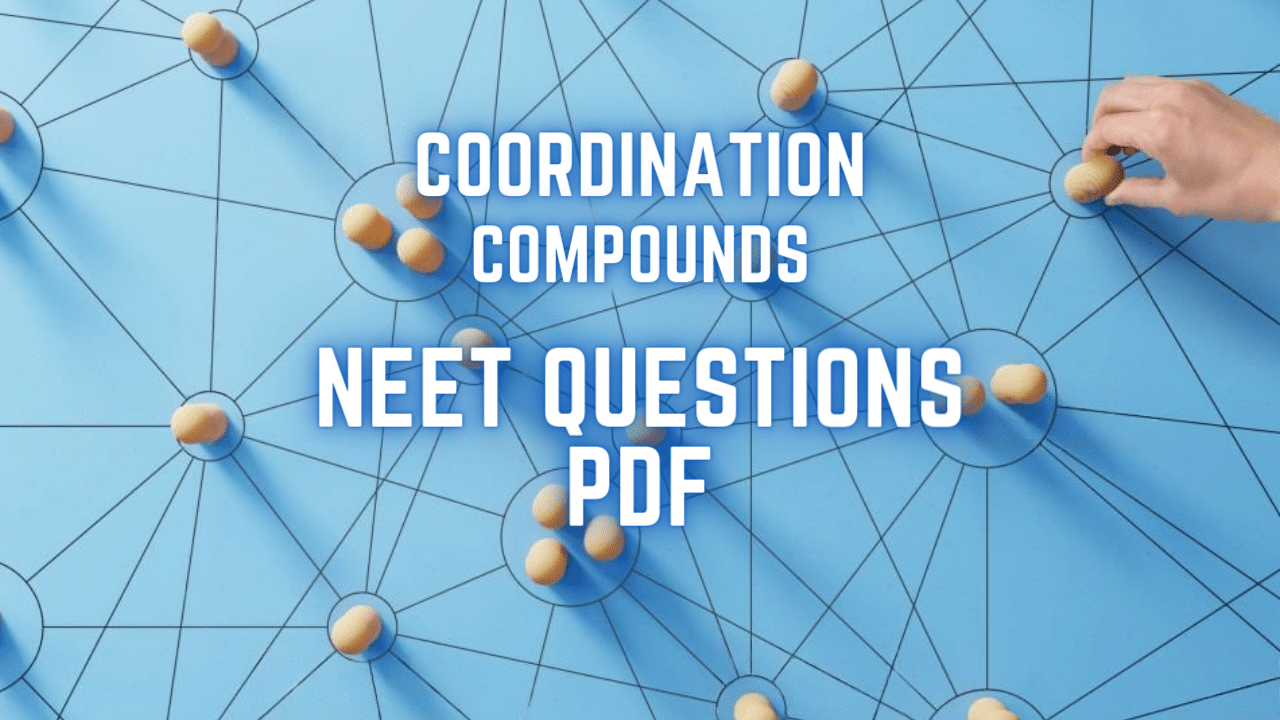 Coordination Compounds Neet Questions PDF