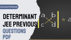Determinant jee mains questions pdf download