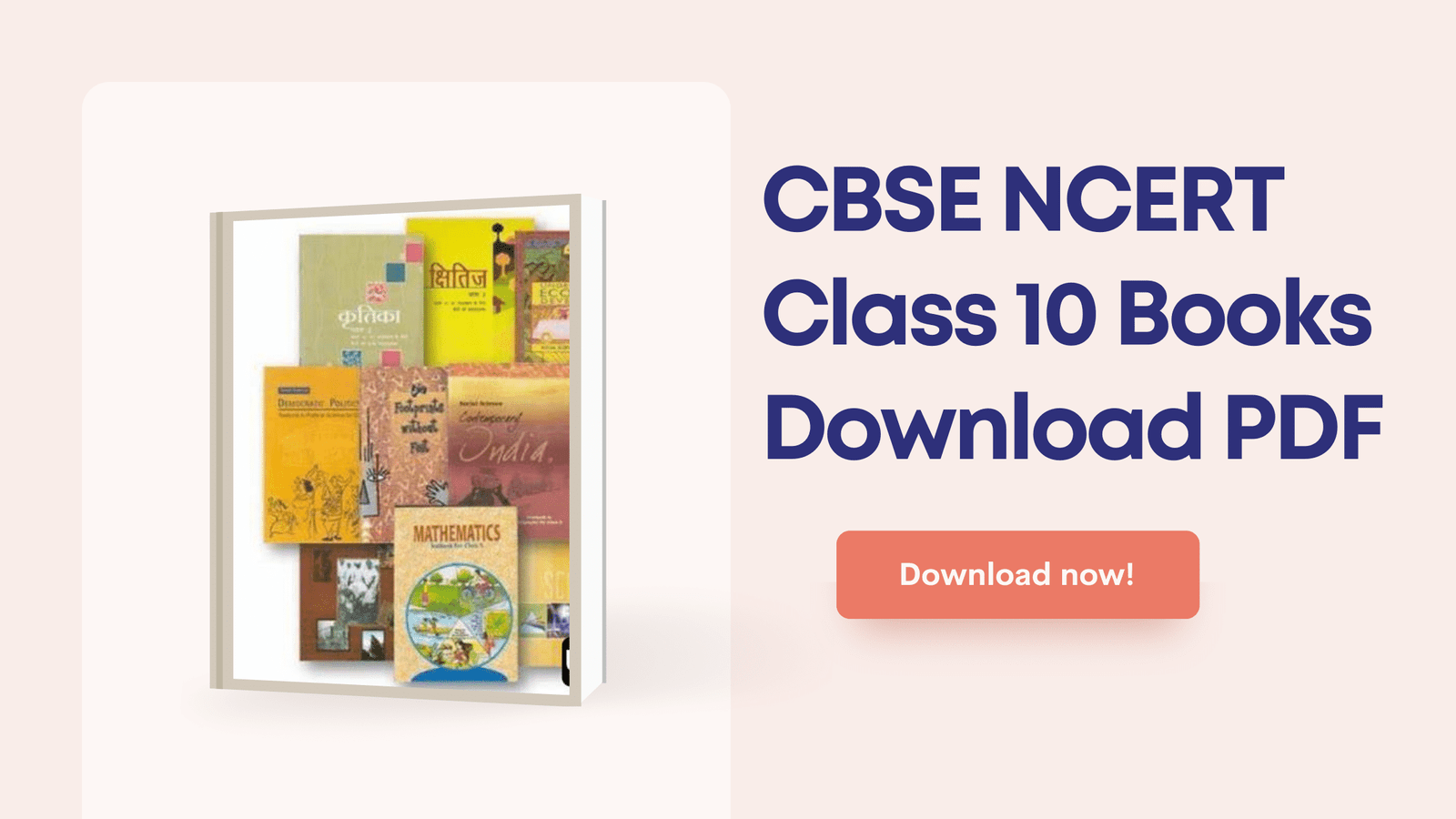 CBSE NCERT Class 10 Books Download PDF